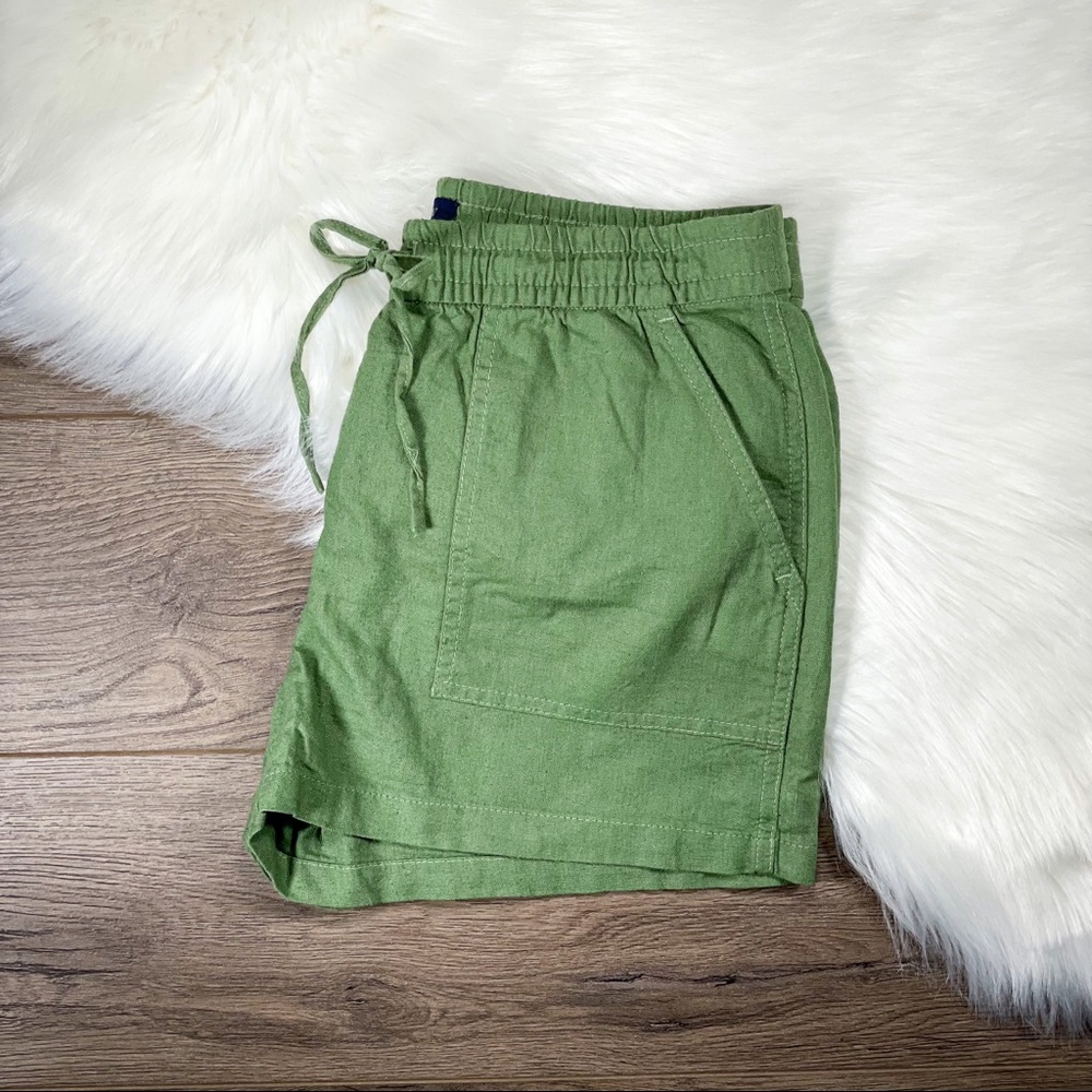 J. Crew | Mid-Rise Linen Drawstring Pull-On Short
